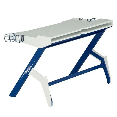 Ergonomic Computer Gaming Desk Blue - Techni Sport 8 Ergonomic Computer Gaming Desk Blue - Techni Sport - Image 7