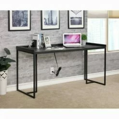Marga Computer Desk with USB Port - miBasics Black -Outlet Desks Store unnamed file 4495
