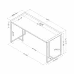 Marga Computer Desk with USB Port - miBasics Black -Outlet Desks Store unnamed file 4496