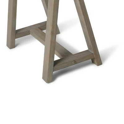 Hawkins Computer Desk with Keyboard Tray - Wyndenhall Distressed Gray 7 Hawkins Computer Desk with Keyboard Tray - Wyndenhall Distressed Gray - Image 5