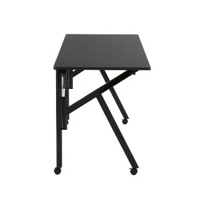 K-Fold Steel Folding Desk - LumiSource Black/natural 3 K-Fold Steel Folding Desk - LumiSource Black/natural