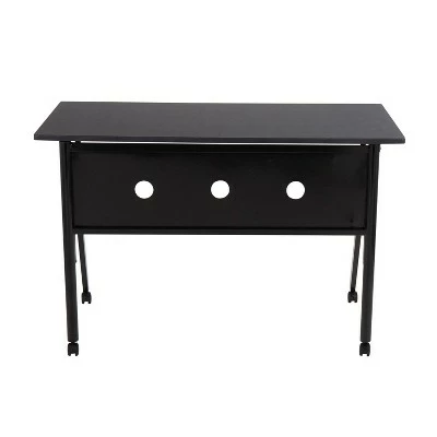 K-Fold Steel Folding Desk - LumiSource Black/natural 5 K-Fold Steel Folding Desk - LumiSource Black/natural - Image 3