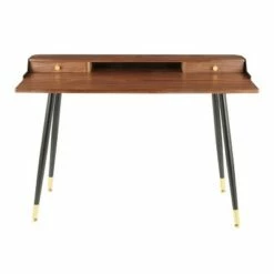 Harvey Contemporary Computer Desk - LumiSource Steel/wood White -Outlet Desks Store unnamed file 4531