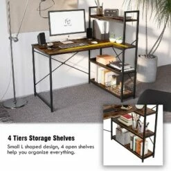 Nost & Host L Shaped Contemporary Home Office Computer Desk with Shelves 11 Nost & Host L Shaped Contemporary Home Office Computer Desk with Shelves -Outlet Desks Store unnamed file 4542