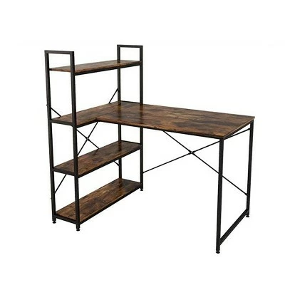 Nost & Host L Shaped Contemporary Home Office Computer Desk with Shelves 7 Nost & Host L Shaped Contemporary Home Office Computer Desk with Shelves - Image 5