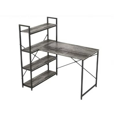 Nost & Host L Shaped Contemporary Home Office Computer Desk with Shelves 8 Nost & Host L Shaped Contemporary Home Office Computer Desk with Shelves - Image 6