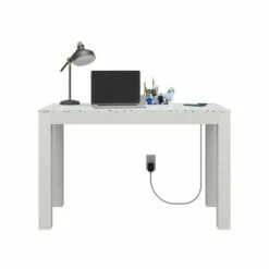 Astor Desk with Wireless Charger White with Terrazzo Top - CosmoLiving by Cosmopolitan 15 Astor Desk with Wireless Charger White with Terrazzo Top - CosmoLiving by Cosmopolitan -Outlet Desks Store unnamed file 4564