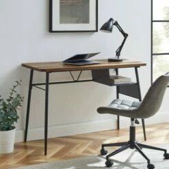 Urban Heights Wood and Metal Mesh Writing Desk - Saracina Home Cerused Ash -Outlet Desks Store unnamed file 4581