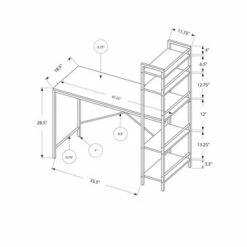 Top Computer Desk Metal - EveryRoom Silver -Outlet Desks Store unnamed file 4596