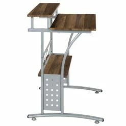 Emma and Oliver Computer Desk with Top and Lower Storage Shelves -Outlet Desks Store unnamed file 4608
