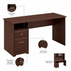 Cabot Computer Desk with Drawers - Bush Furniture Espresso Oak -Outlet Desks Store unnamed file 4637