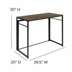 Flash Furniture Rustic Home Office Folding Computer Desk - 40" -Outlet Desks Store unnamed file 465