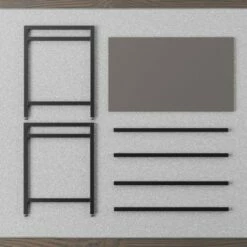 Delle Industrial Metal Desk  - Brookside Home Gray -Outlet Desks Store unnamed file 4650