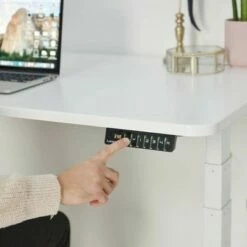 Premium Height Adjustable Standing Desk Dual Motor Frame and Matte Top - Autonomous White/black -Outlet Desks Store unnamed file 4657