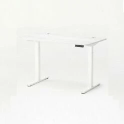 Premium Height Adjustable Standing Desk Dual Motor Frame and Matte Top - Autonomous White/black -Outlet Desks Store unnamed file 4660
