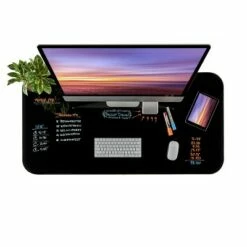 47" Airlift Tempered Glass Electric Standing Desktop Dual 2.4A USB Charging Port Height Adjustable - Seville Classics Black/walnut -Outlet Desks Store unnamed file 4702