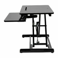 Flash Furniture Adjustable Height Desk Riser with Keyboard Tray; Sit to Stand Workstation-Dual Monitor/Laptop-Tablet/Phone Slot -Outlet Desks Store unnamed file 4716