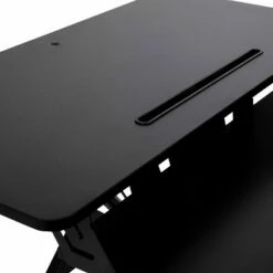 Flash Furniture Adjustable Height Desk Riser with Keyboard Tray; Sit to Stand Workstation-Dual Monitor/Laptop-Tablet/Phone Slot -Outlet Desks Store unnamed file 4722