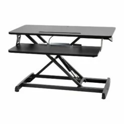 Flash Furniture Adjustable Height Desk Riser with Keyboard Tray; Sit to Stand Workstation-Dual Monitor/Laptop-Tablet/Phone Slot -Outlet Desks Store unnamed file 4727