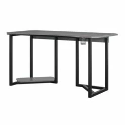 Quest Gaming Desk with CPU Stand - NTENSE White