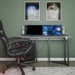 Quest Gaming Desk with CPU Stand - NTENSE White -Outlet Desks Store unnamed file 4732