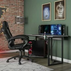 Quest Gaming Desk with CPU Stand - NTENSE White -Outlet Desks Store unnamed file 4733