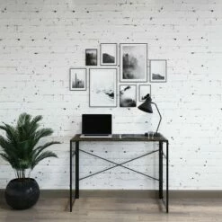 Lavish Home Folding Industrial Computer Desk, Gray/Brown 12 Lavish Home Folding Industrial Computer Desk, Gray/Brown -Outlet Desks Store unnamed file 4743