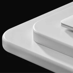 Standard Height Adjustable Standing Desk Hybrid Dual Motor Frame and Matte Top - Autonomous Gray/white