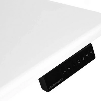 Standard Height Adjustable Standing Desk Hybrid Dual Motor Frame and Matte Top - Autonomous Gray/white 4 Standard Height Adjustable Standing Desk Hybrid Dual Motor Frame and Matte Top - Autonomous Gray/white - Image 2