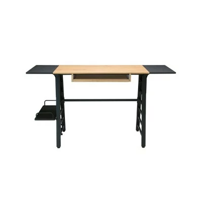 Ashwood Convertible Laptop Desk with Adjustable Shelves in Ashwood/Black - Studio Designs 3 Ashwood Convertible Laptop Desk with Adjustable Shelves in Ashwood/Black - Studio Designs