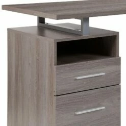 Flash Furniture Harwood Desk with Two Drawers and Metal Frame -Outlet Desks Store unnamed file 4761
