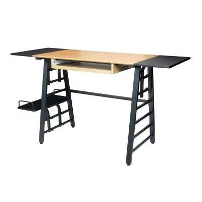 Ashwood Convertible Laptop Desk with Adjustable Shelves in Ashwood/Black - Studio Designs 5 Ashwood Convertible Laptop Desk with Adjustable Shelves in Ashwood/Black - Studio Designs - Image 3