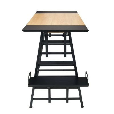 Ashwood Convertible Laptop Desk with Adjustable Shelves in Ashwood/Black - Studio Designs 8 Ashwood Convertible Laptop Desk with Adjustable Shelves in Ashwood/Black - Studio Designs - Image 6