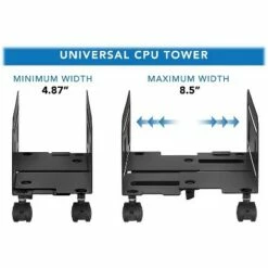 Mount-It! Metal CPU Stand with Four Casters Black (MI-7153) -Outlet Desks Store unnamed file 4810
