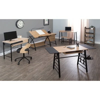 Ashwood Convertible Laptop Desk with Adjustable Shelves in Ashwood/Black - Studio Designs 10 Ashwood Convertible Laptop Desk with Adjustable Shelves in Ashwood/Black - Studio Designs - Image 8