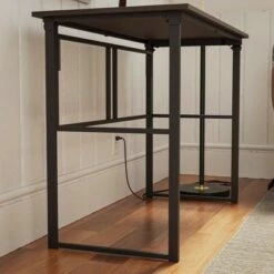 Delia Folding Metal Desk  - Brookside Home Oak -Outlet Desks Store unnamed file 4908