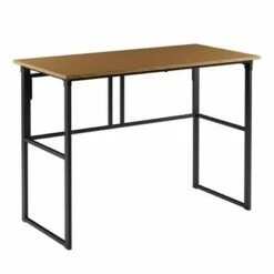 Delia Folding Metal Desk  - Brookside Home Oak -Outlet Desks Store unnamed file 4913
