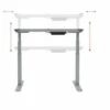 Monoprice Height Adjustable Sit-Stand Riser Table Desk Frame - Grey With Electric Dual Motor, Compatible With Desktops From 43 Inches-87 Inches Wide -Outlet Desks Store unnamed file 4915