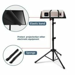 MPM Laptop Tripod Laptop Floor Stand Adjustable Height 17.7 to 47.2 Inch with Gooseneck Phone Holder Portable Projector Stand Tripod -Outlet Desks Store unnamed file 4952