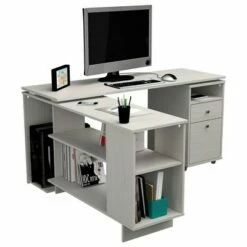 53" L Shaped Computer Work Station Washed Oak - Inval 9 53" L Shaped Computer Work Station Washed Oak - Inval -Outlet Desks Store unnamed file 4967