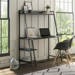 Bushwick Ladder Desk - Novogratz Black/black