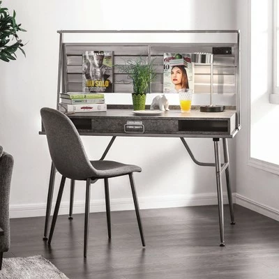 Latham Writing Desk Silver - miBasics 4 Latham Writing Desk Silver - miBasics - Image 2