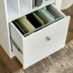 Home Office Deluxe Storage Computer Desk White - Saracina Home -Outlet Desks Store unnamed file 503