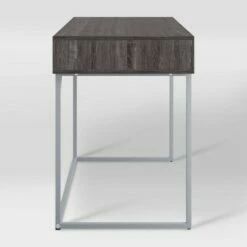 Auston Single Drawer Wood Grain Desk Gray - CorLiving -Outlet Desks Store unnamed file 5041