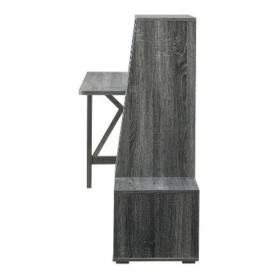 Senda Multi Storage Desk - HOMES: Inside + Out Distressed Gray 5 Senda Multi Storage Desk - HOMES: Inside + Out Distressed Gray - Image 3