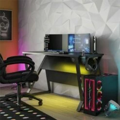 Genesis Adjustable Gaming Desk - NTENSE Black -Outlet Desks Store unnamed file 5129