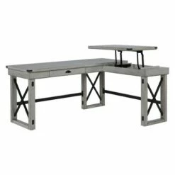 Hathaway L-Shaped Desk with Lift Top Rustic White - Room & Joy -Outlet Desks Store unnamed file 5184