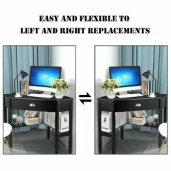 Costway Corner Computer Desk Laptop Writing Table Wood Workstation Home Office Furniture -Outlet Desks Store unnamed file 5203