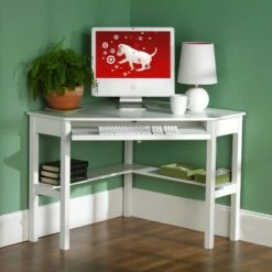 Southern Enterprises Aiden Lane Corner Desk Black