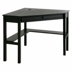 Southern Enterprises Aiden Lane Corner Desk Black -Outlet Desks Store unnamed file 5222